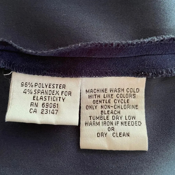 Talbots Shirt Jacket Button Up Microfiber Navy Blue Size P (XS Petite) - Picture 9 of 9